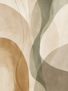 Dotyk natury – plakat abstrakcyjny Minnla