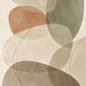 Kamienna równowaga – plakat abstrakcyjny Minnla