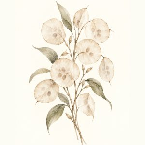 Lunaria – plakat botaniczny Minnla
