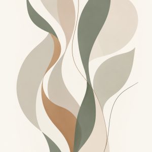 Organiczny wzrost – plakat abstrakcyjny Minnla