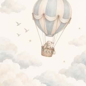 Pod chmurami — plakat dziecięcy MINNLA