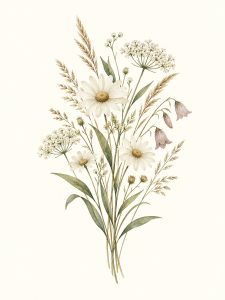 Polne kwiaty – plakat botaniczny Minnla