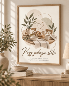Przy jednym stole – wizualizacja ścienna