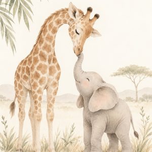 Safari soft — plakat dziecięcy MINNLA